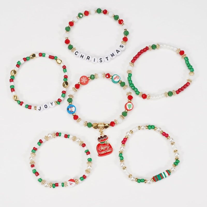 Lonext Halloween Bracelets Stackable Heishi Beaded Stretch Bracelets - Image 4